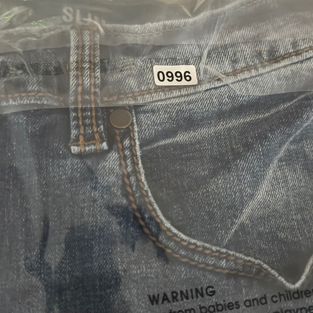 Wrangler Retro Slim Straight Jeans Mens 32x36 Blue Denim WLT88BZ Western Cowoy - Picture 9 of 9